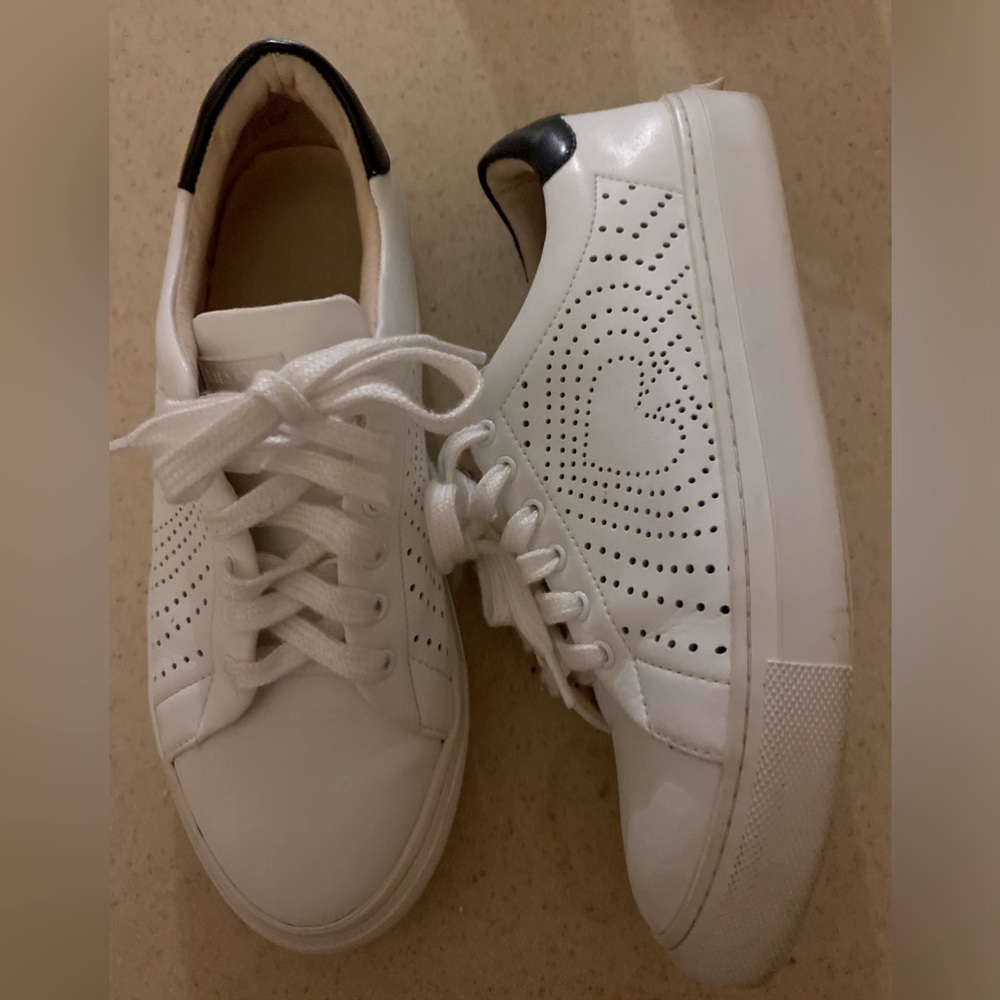 kate spade ashlyn white tennis shoes size 6